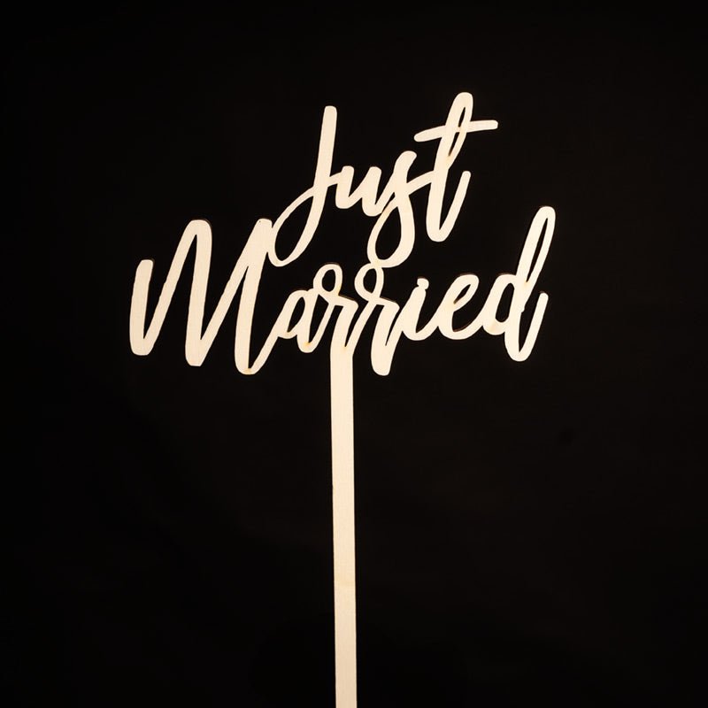 Just-Married Cake Topper – Perfekte Deko eure Hochzeitstorte